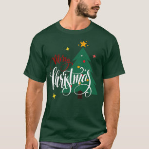 Merry Christmas Tree Snowflakes Ornaments Winter H T-Shirt