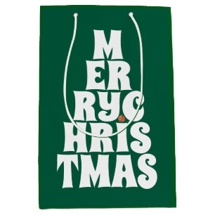 Merry Christmas Tree Style For Fun Medium Gift Bag