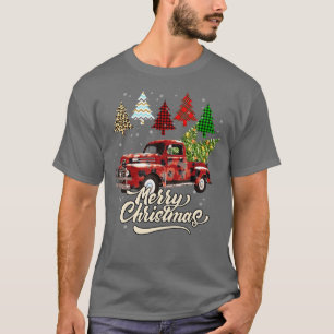 Merry Christmas Tree Truck Christmas for Women Men T-Shirt