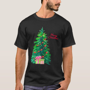 Merry Christmas Tree with Gifts December 25th T-Shirt
