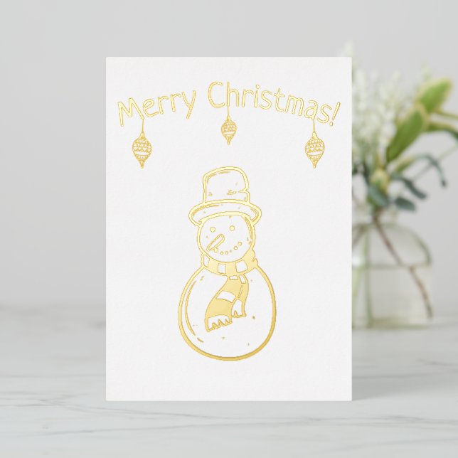 Merry Christmas Tree Xmas Holiday Snowman  (Standing Front)