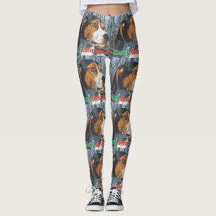 Merry Christmas Treeing Walker Coonhound Leggings