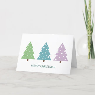 Merry Christmas Trees Card