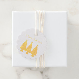 Merry Christmas Trees Favour Tags