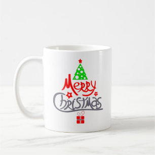 Merry Christmas Trees with Gift Coffee Mug