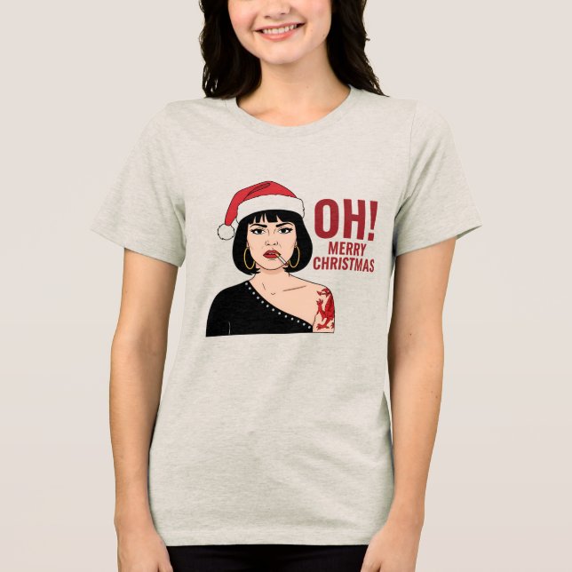 merry christmas Tri-Blend shirt (Front)