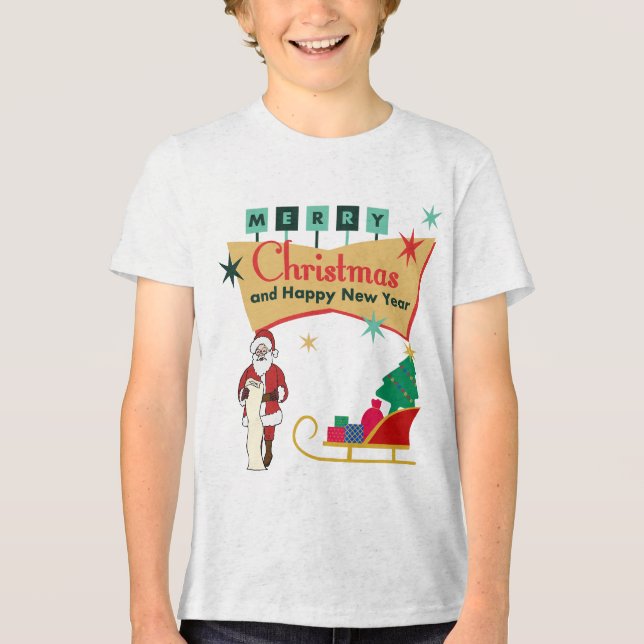 merry christmas Tri-Blend shirt (Front)
