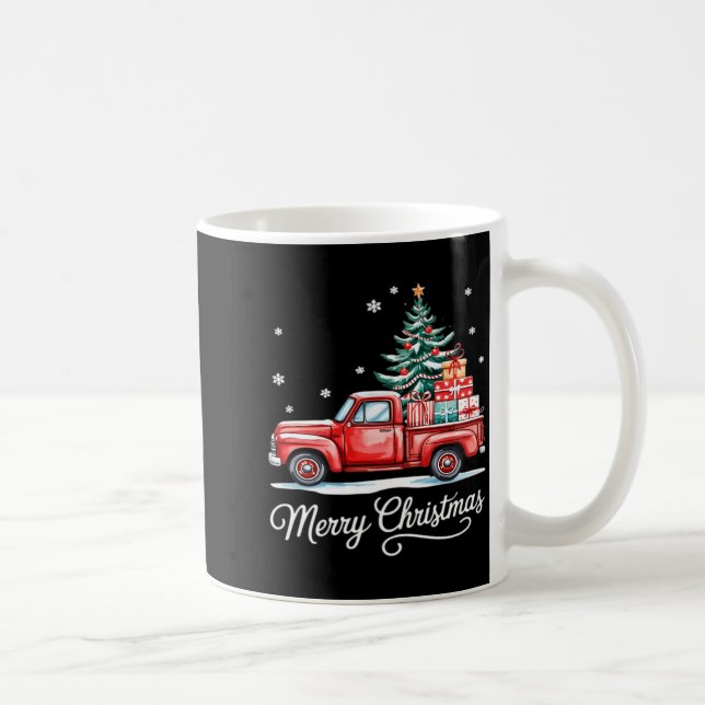 Merry Christmas Truck Funny Tree Essential  Coffee Mug (Right)