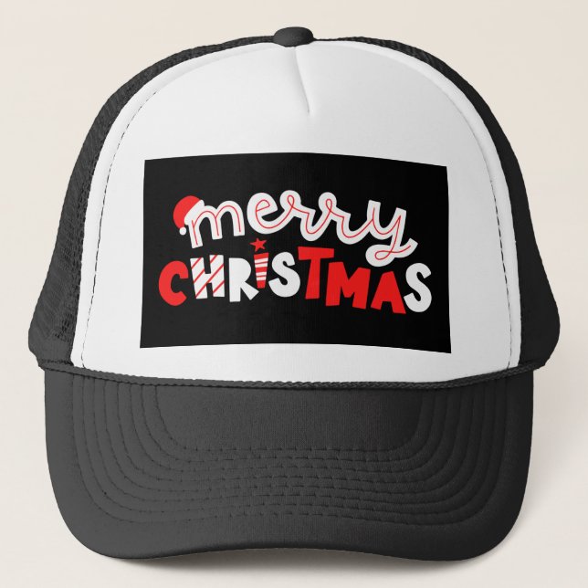 Merry Christmas Trucker Hat (Front)