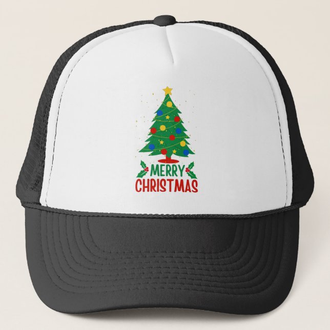 Merry Christmas Trucker Hat (Front)