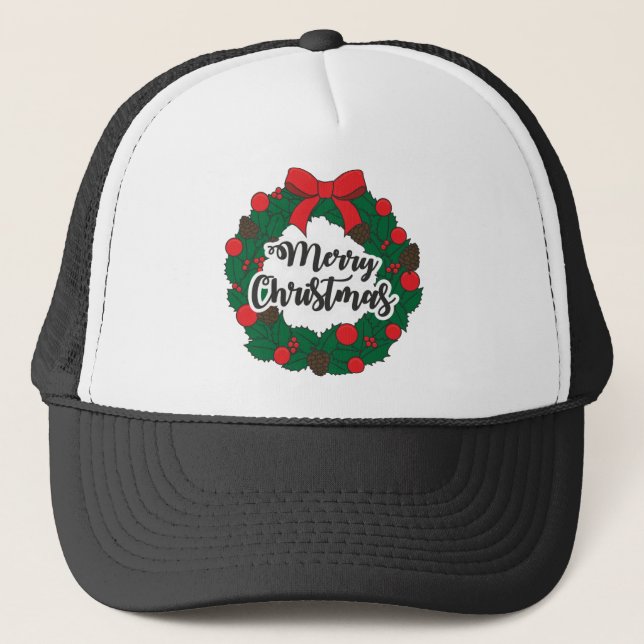 Merry christmas trucker hat (Front)