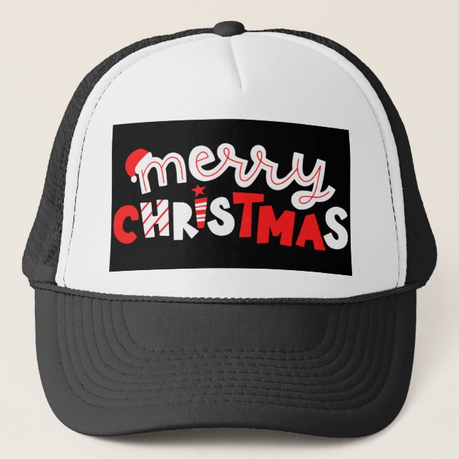 Merry Christmas Trucker Hat (Front)