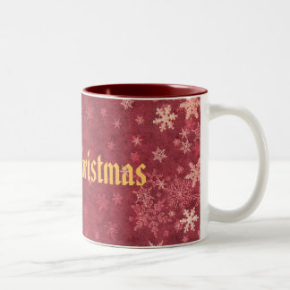 Merry Christmas Two-Tone Coffee Mug