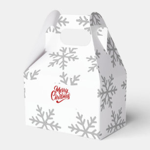 Merry Christmas Typography Favour Box