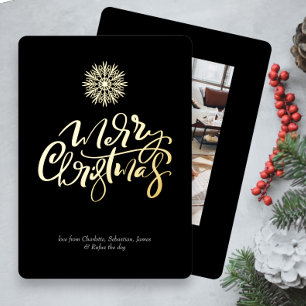 Merry Christmas Typography Photo Personalised