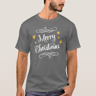 Merry Christmas Typography T-Shirt