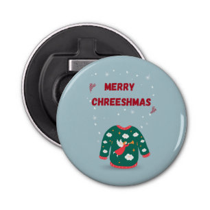 Merry Christmas Ugly Sweater Angel Paper Bottle Opener
