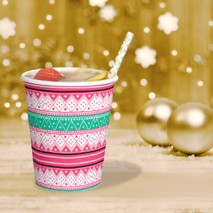 Merry Christmas & Ugly Sweater Paper Cups