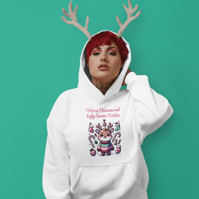 Merry Christmas & Ugly Sweater Wishes Reindeer (Creator Uploaded)