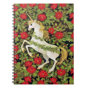 Merry Christmas Unicorn Notebook
