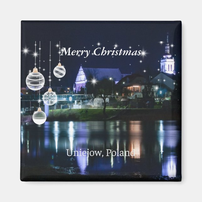 Merry Christmas - Unijow, Lodz, Poland Magnet (Front)
