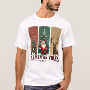 Merry Christmas Vibes Only Xmas T-Shirt