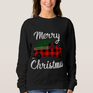 Merry Christmas Vintage Farm Truck Sweatshirt