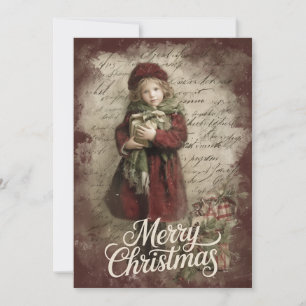 Merry Christmas Vintage Holiday Card