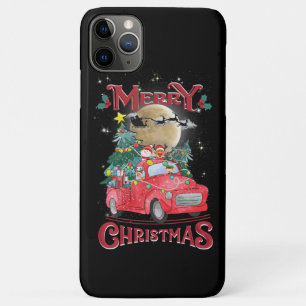 Merry Christmas Vintage Red Santa Truck Case-Mate iPhone Case