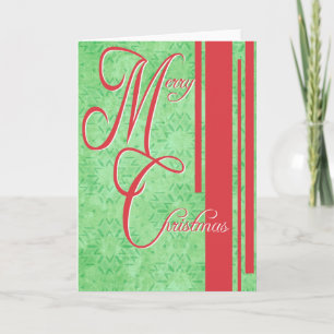 Merry Christmas Vintage Styling Greeting Card