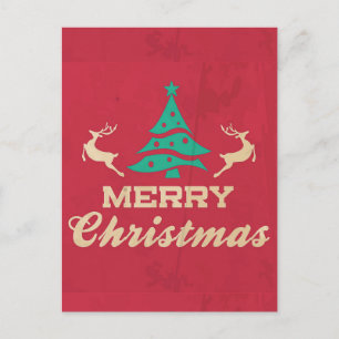 Merry Christmas Vintage Tree Postcard