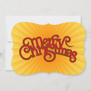 MERRY CHRISTMAS - vintage Xmas text design Holiday Card