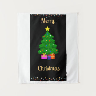 Merry Christmas wall art Tapestry