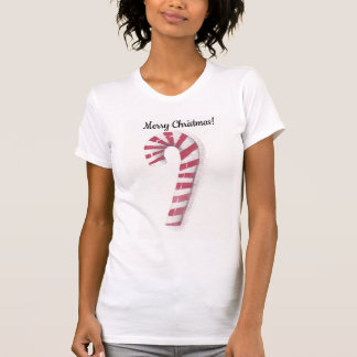 Merry Christmas Watercolor Candy Cane T-shirt