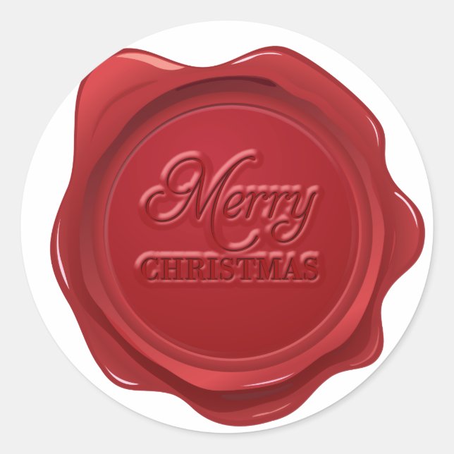 Merry Christmas Wax Seal Effect (Front)
