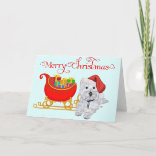 Merry Christmas Westie Holiday Card