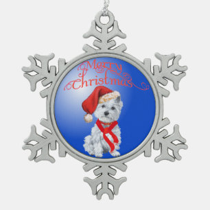 Merry Christmas Westie Ornament