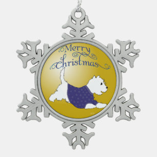 Merry Christmas Westie Ornament