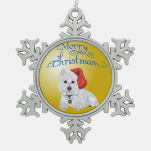Merry Christmas Westie Ornament