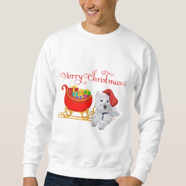 Merry Christmas Westie Sweatshirt (Front)