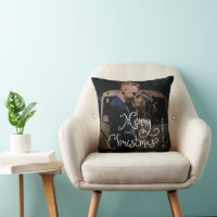 Merry Christmas Whimsical Script Custom Photo