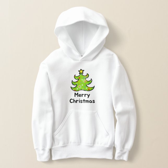 Merry Christmas Whimsical Tree Design (Laydown)