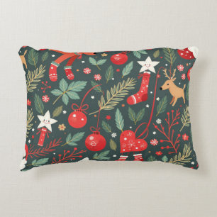 Merry Christmas Whimsy Decorative Cushion