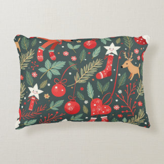 Merry Christmas Whimsy Decorative Cushion