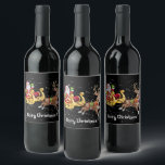Merry Christmas  Wine Label<br><div class="desc">Christmas holiday simple design</div>