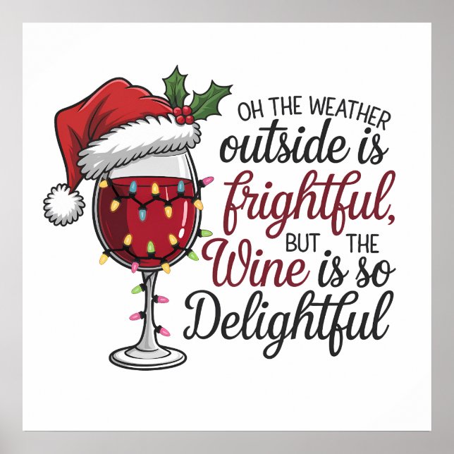 Merry Christmas wine party  Poster (Front)