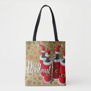 Merry Christmas Wine Tote Bag! Bag