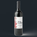Merry Christmas, Winter Berries Wine Label<br><div class="desc">Product Name: "Yuletide Cheers: Merry Christmas Winter Berries Wine Label" Product Description: Add a festive touch to your holiday celebrations with the "Yuletide Cheers: Merry Christmas Winter Berries Wine Label." These customisable wine labels are not just decorative; they're a delightful way to infuse the spirit of the season into your...</div>