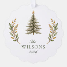 Merry Christmas Winter Cottage Holiday Family