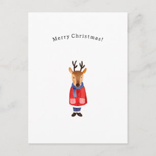 Merry Christmas Winter Holidays Deer Card